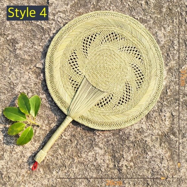 Natural Straw Handmade Fan