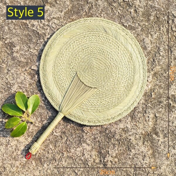 Natural Straw Handmade Fan