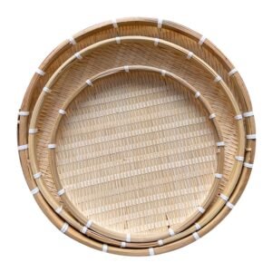 Bamboo Flat Basket