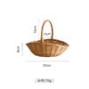 Wicker Hand Basket Without Lid